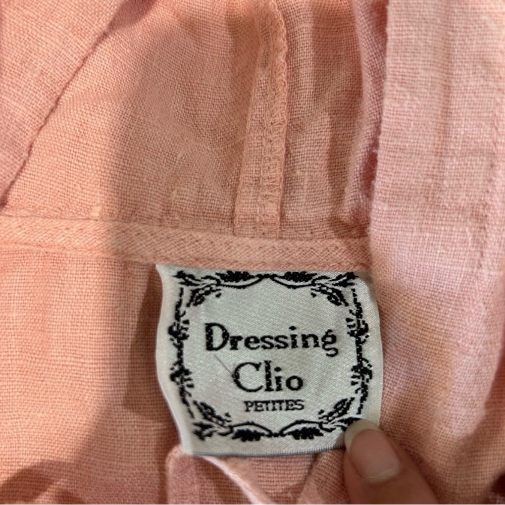 dressing clio Peach Hooded Linen Sleeveless Maxi Dress Swim Coverup Dress - Picture 9 of 16